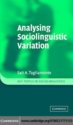 Title details for Analysing Sociolinguistic Variation by Sali A. Tagliamonte - Available